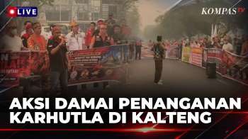 BREAKING NEWS! Aksi Damai Penanganan Karhutla, Massa Datangi Kantor Gubernur Kalteng