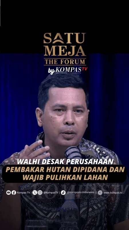 WALHI DESAK PERUSAHAAN PEMBAKAR HUTAN DIPIDANA DAN WAJIB PULIHKAN LAHAN Kepala Departemen 