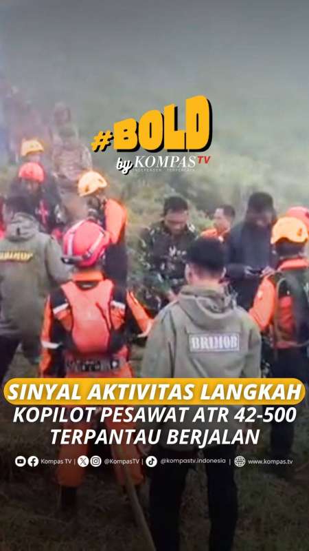 SINYAL AKTIVITAS LANGKAH KOPILOT PESAWAT ATR 42-500 TERPANTAU BERJALAN