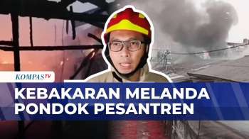 Api Melanda Pondok Pesantren Al Falah di Bandung, Damkar Hadapi Akses Gang Sempit | KOMPAS MALAM
