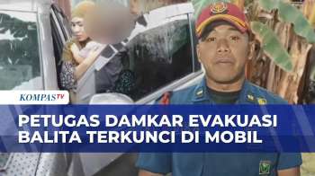 Detik-detik Damkar Evakuasi Balita Terkunci Di Mobil Di Duren Sawit Jakarta Timu