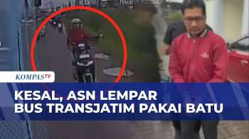 Kesal Hampir Tertabrak, ASN Di Gresik Lempari Bus Transjatim Hingga Kaca Pecah Dan Penumpang Panik