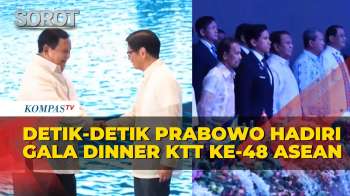 Detik-Detik Presiden Prabowo Hadiri Gala Dinner KTT ke-48 ASEAN, Berbusana Putih Turun dari Maung