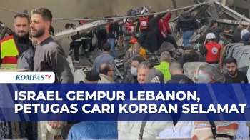 Serangan Israel ke Beirut Lebanon Picu Kepanikan Warga, Petugas Darurat Berjuang Selamatkan Korban