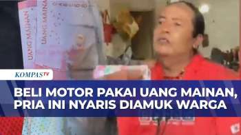 Nekat! Pria Di Jember Coba Beli Motor Sport Pakai Uang Mainan, Nyaris Dikeroyok Warga