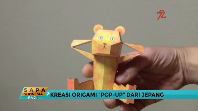 Kreasi Origami Pop Up dari Jepang