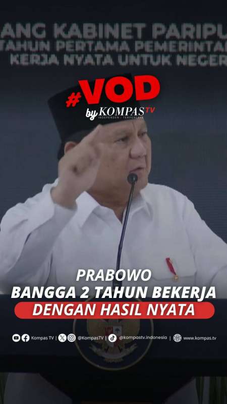 Prabowo Bangga 2 Tahun Pemerintah Bekerja Dengan Hasil Nyata: Bukan Sombong