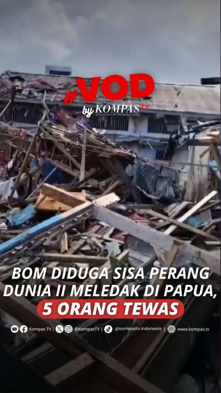 BOM DIDUGA SIAA PERANG DUNIA II MELEDAK DI PAPUA, 5 ORANG TEWAS
