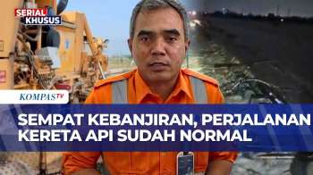 Rel Terendam Banjir Di Kendal, Perjalanan 9 Kereta Api Sempat Alami Keterlambatan