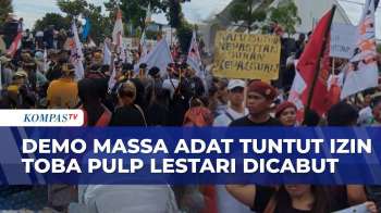 Masyarakat Adat Demo di Kantor Gubernur Sumut, Desak Pemerintah Tutup TPL & Pemeliharan Danau Toba