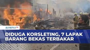 Kebakaran Di Pademangan Jakut: 7 Lapak Barang Bekas Ludes, Diduga Akibat Korsleting
