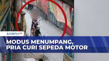 Terekam CCTV! Pelaku Curanmor Modus Minta Antar Di Palembang, Motor Remaja Digondol Di Tengah Jalan