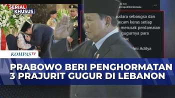 Ucapan Duka Presiden Prabowo Usai Beri Penghormatan 3 Prajurit Gugur di Lebanon, ke Keluarga-Medsos