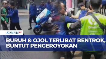 Demo Buruh Berujung Bentrok Dengan Ojol Di Purwakarta, Begini Kronologinya