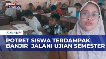Sekolah Hancur Disapu Banjir, Potret 78 Siswa Batang Toru Tetap Ikuti Ujian Di Tengah Keterbatasan