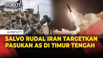 Gelombang Serangan Ke-51! Salvo Rudal Gabungan Iran Targetkan Pasukan AS Di Timur Tengah