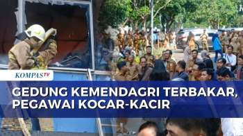Kebakaran di Gedung Kemendagri Jakarta, Pegawai Kocar-Kacir Selamatkan Diri | SAPA MALAM