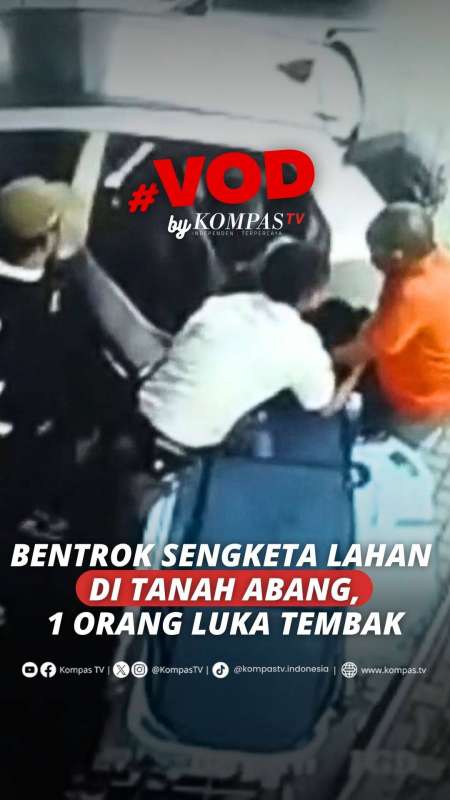DUA KELOMPOK WARGA BENTROK DI TANAH ABANG, SATU ORANG TERLUKA TEMBAK