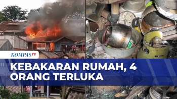 Kebakaran Rumah Di Cipaku Bogor, 4 Orang Luka Bakar | KOMPAS SIANG