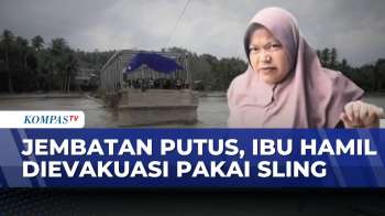 Dramatis! Ibu Hamil Selamat Dievakuasi Pakai Tali Sling Di Bireuen | KOMPAS PETANG