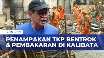 Penampakan TKP Pembakaran Kios Di Kalibata, Petugas Bersihkan Material Puing | KOMPAS PETANGR