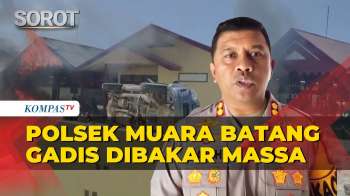 Detik-Detik Polsek Muara Batang Gadis Dibakar Massa Diduga Karena Pengedar Narkoba Dilepas