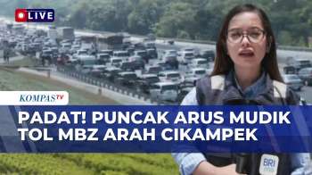Padat Merayap! Pantauan Terkini Puncak Arus Mudik Tol MBZ Arah Cikampek Pada 19 Maret 2026 Siang