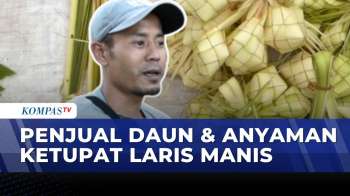 Lebaran, Pedagang Daun Kelapa Dan Anyaman Ketupat Ramai Di Pasar Wamanggu Merauke | KOMPAS PAGI