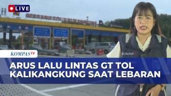 Lengang! Pantauan Arus Lalu Lintas Gerbang Tol Kalikangkung Di Hari Pertama Lebaran | KOMPAS SIANG