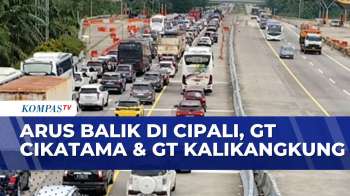 Situasi Tol Cipali Hingga GT Kalikangkung Ramai Pemudik Arus Balik Lebaran |KOMPAS PETANG