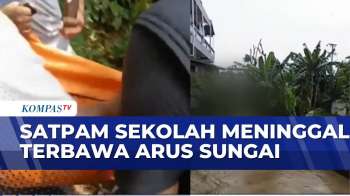 Lompat Ke Sungai Untuk Selamatkan Siswa Hanyut, Satpam Sekolah Meninggal Terbawa Arus Sungai