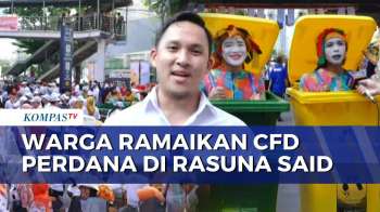 Ramai! CFD Perdana di Rasuna Said Kampanyekan Kebersihan dan Pilar Sampah | KOMPAS SIANG