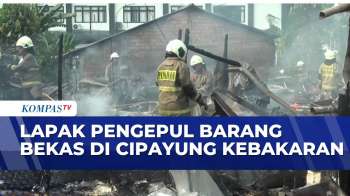 Tempat Pengepul Barang Bekas & Bengkel Di Cipayung Terbakar | KOMPAS PETANG