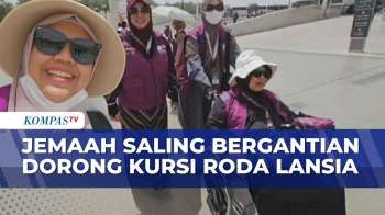 Kepedulian Jemaah Haji Indonesia Saling Bantu Dorong Kursi Roda Lansia Di Tanah Suci | SAPA PAGI