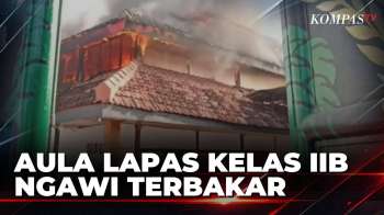 Lapas Kelas IIB Ngawi Terbakar, Gudang Alat Musik dan Aula Dilalap Api | KOMPAS SIANG
