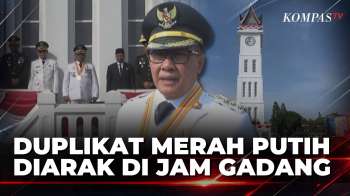 HUT Ke-81 RI Di Bukittinggi, Jam Gadang Jadi Titik Penyerahan Duplikat Sang Saka Merah Putih