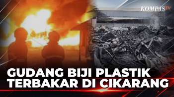 Gudang Biji Plastik di Cikarang Terbakar hingga Gosong, Satu Truk Ikut Terbakar | SAPA MALAM