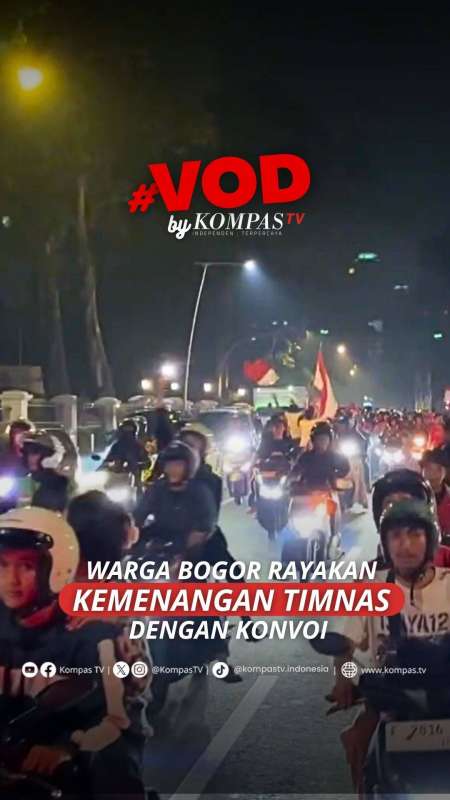 Warga Bogor Rayakan Kemenangan Timnas dengan Konvoi 
