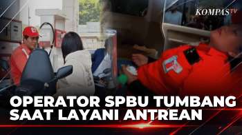 Operator SPBU Di Denpasar Jatuh Sakit Saat Layani Antrean BBM, Diduga Kelelahan | KOMPAS PETANG