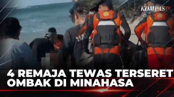 Tiga Remaja asal Tomohon Tewas Terseret Ombak Besar di Pantai Tuturuga Minahasa | BERUT