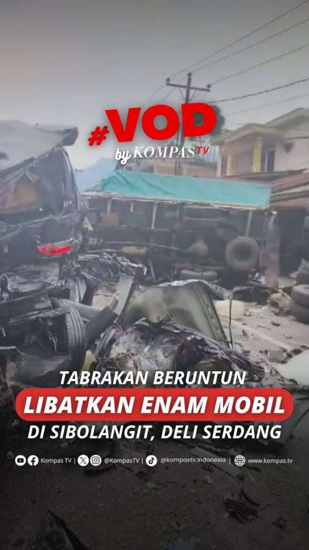 TABRAKAN BERUNTUN LIBATKAN ENAM MOBIL DI SIBOLANGIT, DELI SERDANG