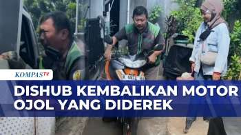 Sempat Histeris, Motor Ojol yang Diderek Oleh Dishub Dikembalikan ke Rumah Pemilik |BERUT