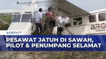 Penampakan Pesawat Bro Sky-Dive Jatuh Ke Sawah Di Karawang, Semua Awak Selamat | BERUT