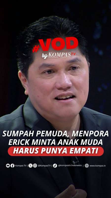 Peringati Sumpah Pemuda, Menpora Erick Thohir Minta Anak Muda Memiliki Jiwa Empati