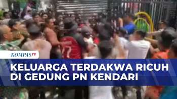 Ricuh! Aksi Unjuk Rasa Keluarga Terdakwa di PN Kendari, Minta Sidang Dibatalkan | BERUT