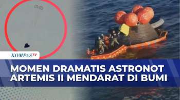 Detik-Detik Astronot Artemis II Mendarat di Laut California, Begini Evakuasi Dramatisnya