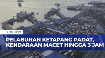 Macet di Pelabuhan Ketapang saat Mudik, Pemudik dan Truk Logistik Antre 2 Km  (14/3/2026)