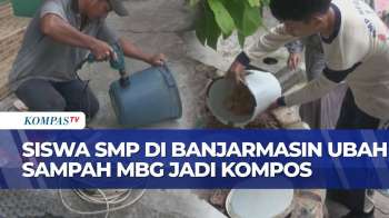 Peduli Lingkungan, SMPN 1 Banjarmasin Olah Sampah Makanan Sisa Hingga MBG Jadi Pupuk Kompos
