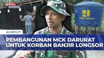 TNI AD Bangun MCK Darurat Untuk Pengungsi Banjir Longsor Di Tapanuli Selatan, Ini Kondisinya