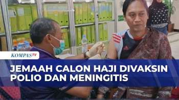 Demi Keamanan & Kenyamanan Ibadah, Jemaah Haji Kediri Jalani Vaksinasi Polio Dan Meningitis